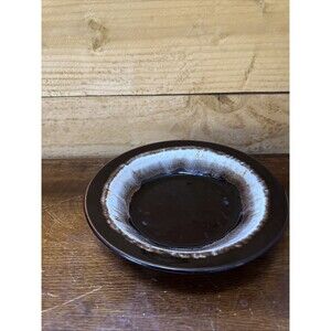 Vintage Brown Drip Glaze Bowl 7″ – Rustic Stoneware USA Japan”
